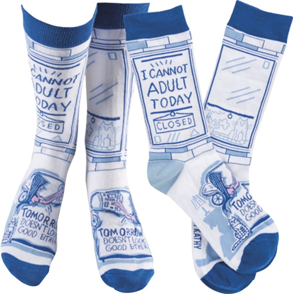 Humorous Quote Socks Primitives by Kathy Unisex Adult One Size Review