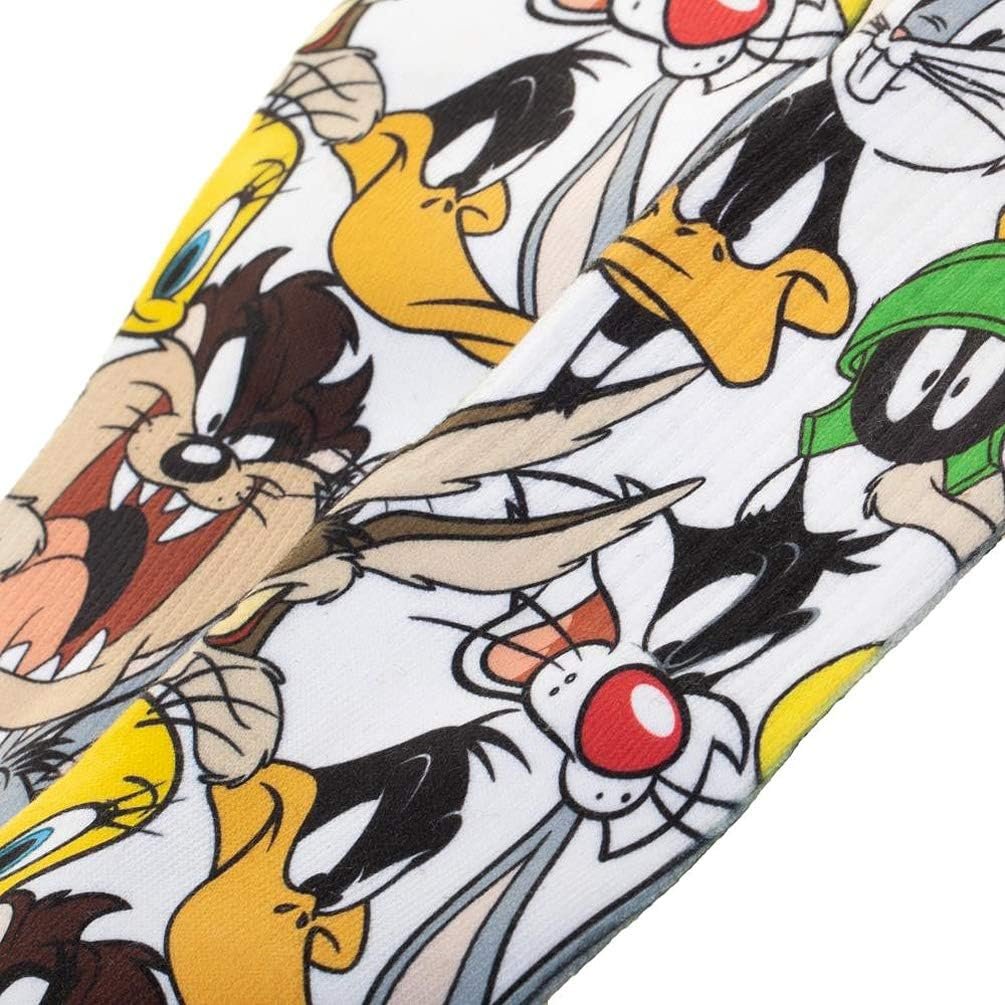 Looney Tunes Bugs Bunny Daffy Duck Tweety Character Sublimated Crew Socks