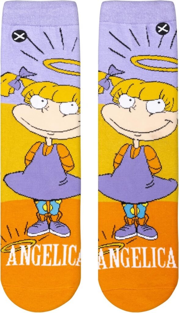 Odd Sox, Nickelodeon Socks, Women Crew Length, Rugrats, Hey Arnold Cartoon Socks