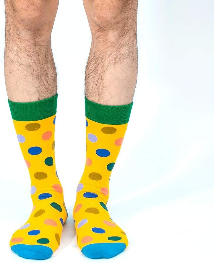 BONANGEL Fun Socks,Funny Socks for Men Novelty Crazy Crew Dress Socks,Cool Cute Food Graphic Animal Socks