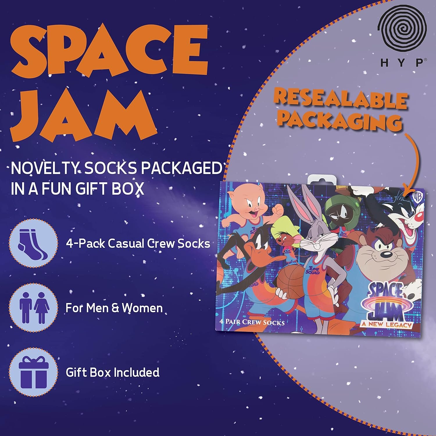 Hyp Space Jam Socks Mens and Womens Socks Review