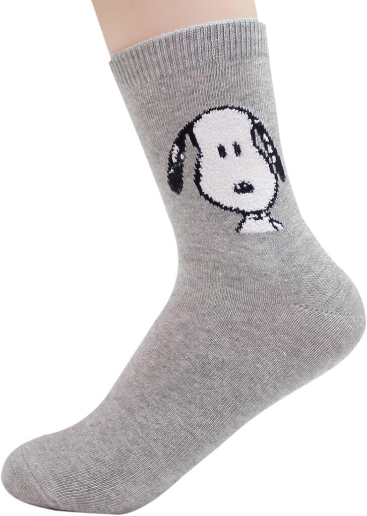 The Peanuts Snoopy Women and teen girls Cartoon Character Series Licensed Socks